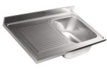Top sink with 1 bowl  with drainer 