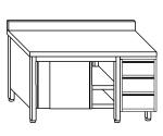 Tavoli armadi con porte su un lato con alzatina e cass. DX