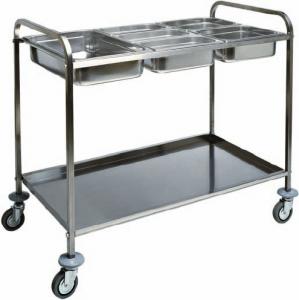 CA 1387 Stainless steel GN pans trolley 110x62x97h 