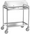 CA 1390C Stainless steel trolley with plx dome 110x60x109h