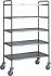 CA 1426 Stainless steel service trolley 5 shelves load 100 kg  90x60x170h