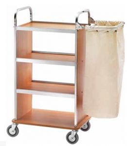 CA1505 Laundry cleaning multipurpose cart with folding sack-holder