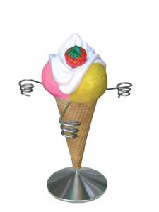 EG022A Mini Fragolato Portaconi - advertising reporter holder for ice cream parlor, height 35 cm