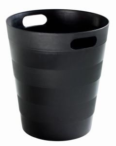 T907321 Cestino gettacarte polipropilene riciclato nero 12 litri (confezione da 20 pezzi)