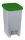 T909968 Grey polypropylene pedal bin with green lid 60 liters (Pack of 6 pieces)