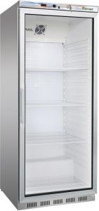G-ER600GSS Refrigerated cabinet 1 glass door - Capacity 570 Lt - Stainless steel frame 