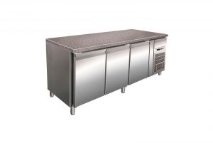 G-PA2000TNGR7 Refrigerated Pastry Table and Pizzeria referigerazione ventilated with Granite Top