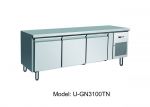 G-UGN3100TN - Table ventilated refrigerated table for gastronomy, 65 cm high 