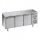 G-SNACK3200TN-FC Comptoir réfrigéré ventilé 3 portes - Temp -2 ° + 8 ° C - Capacité Lt 239