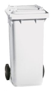 00005053 BIN 120 L - WHITE - WITH PEDAL AND TE RING