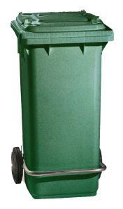 00005054 BIN 120 L - DARK GREEN - WITH PEDAL AND ANEL