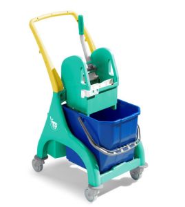00006249 Cart Single Tec With U-Handle - GREEN FRAME AND STRIPPER