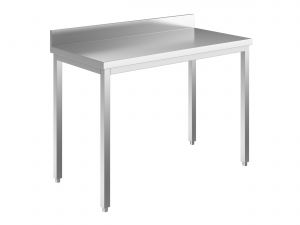 Table EUG2116-16 sur pieds ECO 160x60x85h cm - plateau avec dosseret