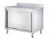 GDASR127A Cabinet table with sliding doors and splashback 1200x700x950