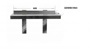 GDWBS1R64 Estante de acero inoxidable 600x400x400 (H)