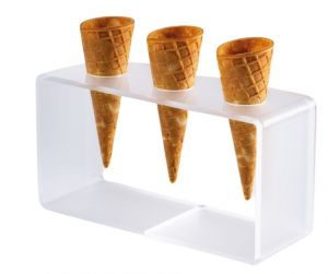AG03000 Satin cone holder with 3 seats
