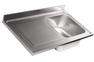 LV7015 Top sink Aisi304 stainless steel dim.1200X700 1 bowl 600x500 1 drainer left