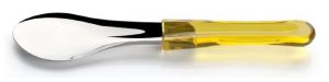 IGP74G Ice Scraper spatule en acrylique trasparent jaune et en acier inoxydable