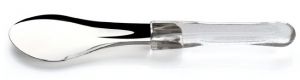 IGP74T Ice Scraper spatule pour creme glace en acrylique transparent en acier inoxydable