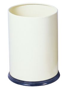 T103030 Corbeille à papier Métal blanc 12 litres