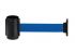 T103392 Wall mounted retractable Blue belt Black Steel receptacle 2 meters