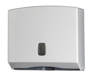 T104022 Towel paper dispenser transparent white ABS 200 sheets