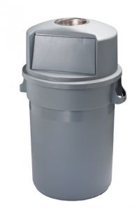 T114120 Grey plastic Push bin 120 liters