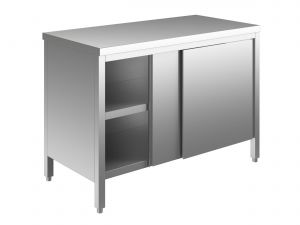 EU03200-10 Table armoire ECO cm 100x60x85h plateau lisse - portes coulissantes