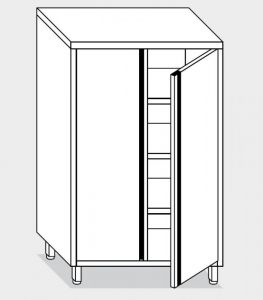 14201.06 Armario vertical g40 cm 60x60x200h puerta batiente - 3 estantes interiores regulables