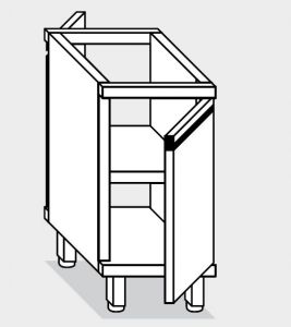 16201.04 Armario modular con puerta pasante g40 cm 40x60x81h balda intermedia