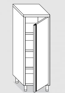 24201.06 Armario vertical agi cm 60x60x200h puerta batiente - 3 estantes interiores regulables